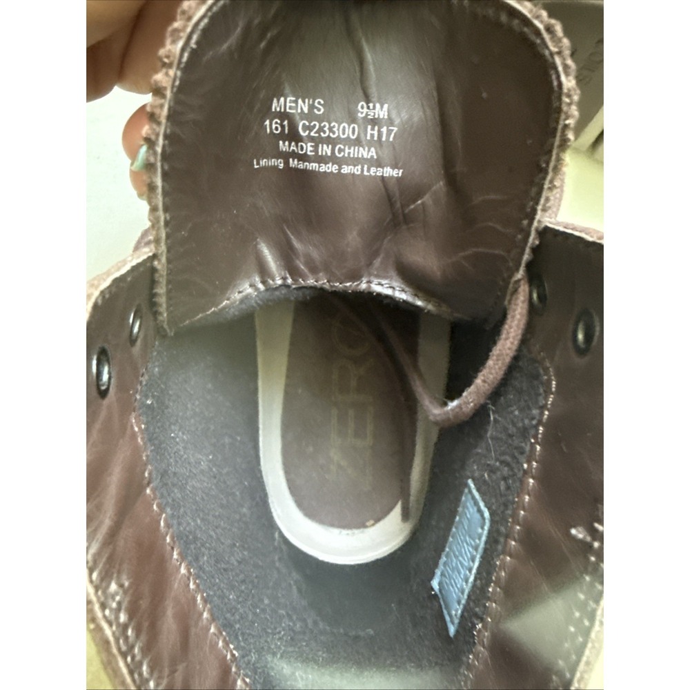Cole Haan Zerogrand Wingtip Boots C23300 Water Resistant Brown Mens Size 9.5M - Picture 5 of 5